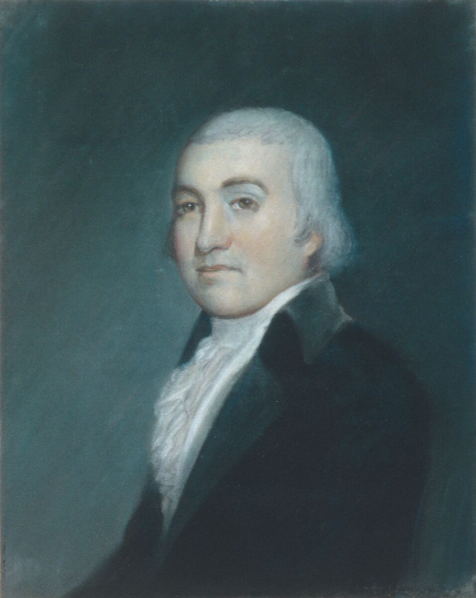 Noah Webster, Attributed to James Sharples (ca. 1751–1811), Pastel on light grey wove paper, lined with canvas, American