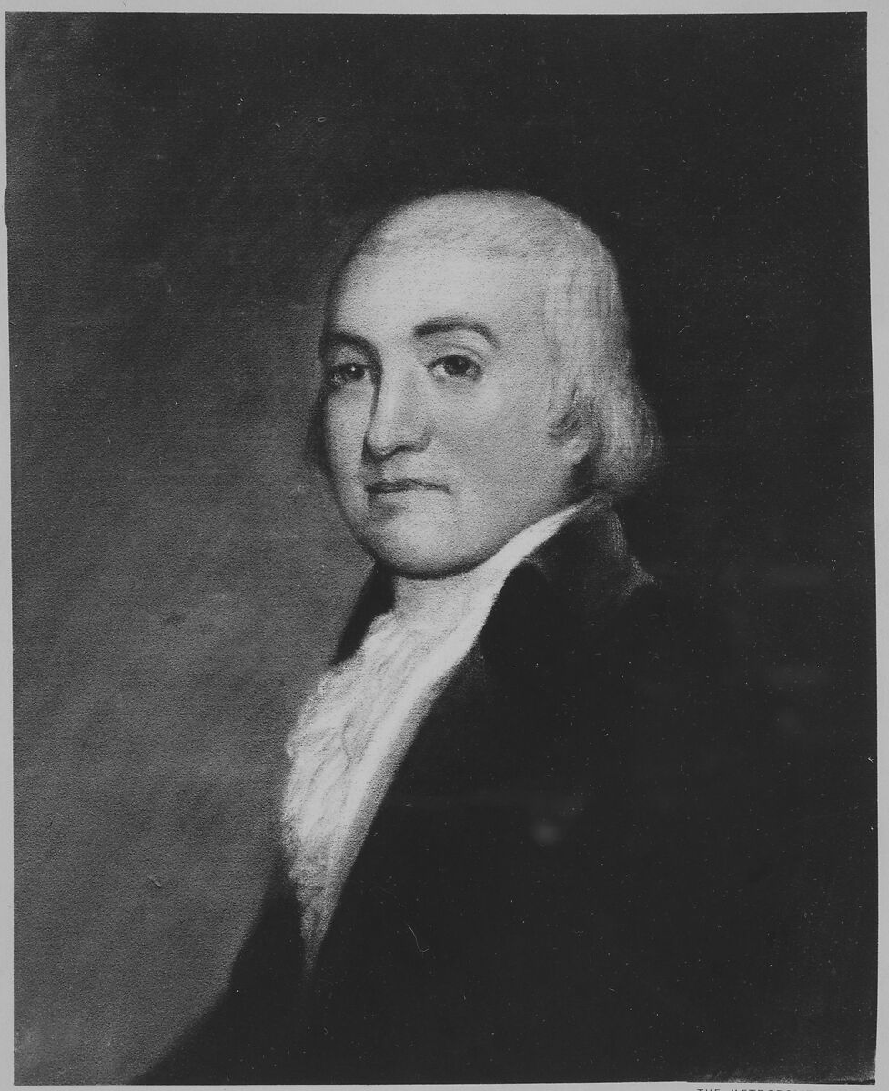 Noah Webster, Attributed to James Sharples (ca. 1751–1811), Pastel on light grey wove paper, lined with canvas, American