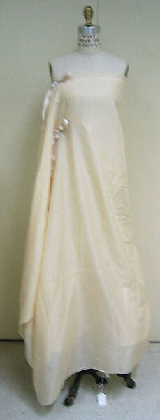 Ensemble, Miyake Design Studio (Japanese, founded 1970), a) cotton; silk; b) linen, leather, brass, silk; c) linen; d) silk, Japanese