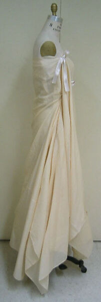 Ensemble, Miyake Design Studio (Japanese, founded 1970), a) cotton; silk; b) linen, leather, brass, silk; c) linen; d) silk, Japanese