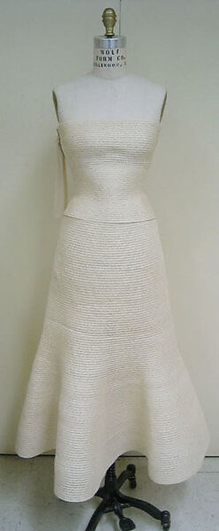 Ensemble, Miyake Design Studio (Japanese, founded 1970), a) cotton; silk; b) linen, leather, brass, silk; c) linen; d) silk, Japanese