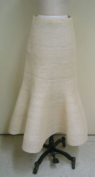 Ensemble, Miyake Design Studio (Japanese, founded 1970), a) cotton; silk; b) linen, leather, brass, silk; c) linen; d) silk, Japanese