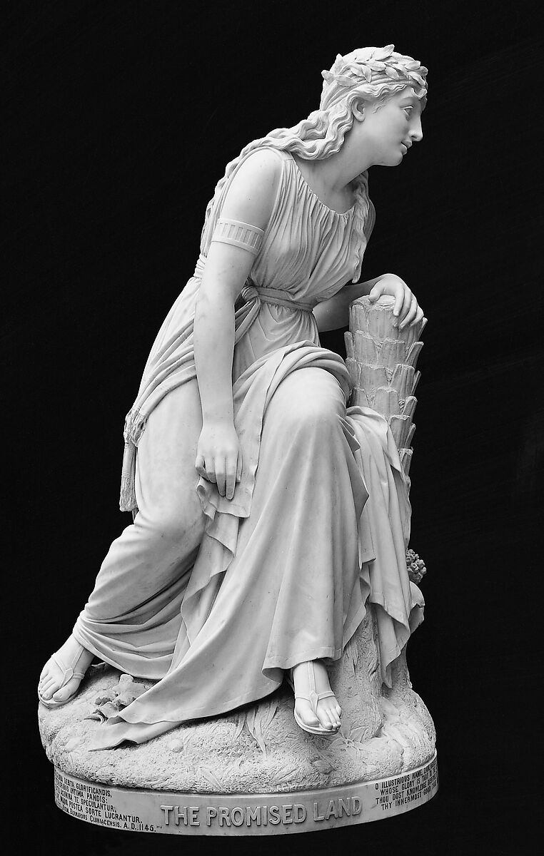 The Promised Land, Franklin Simmons (1839–1913), Marble, American 