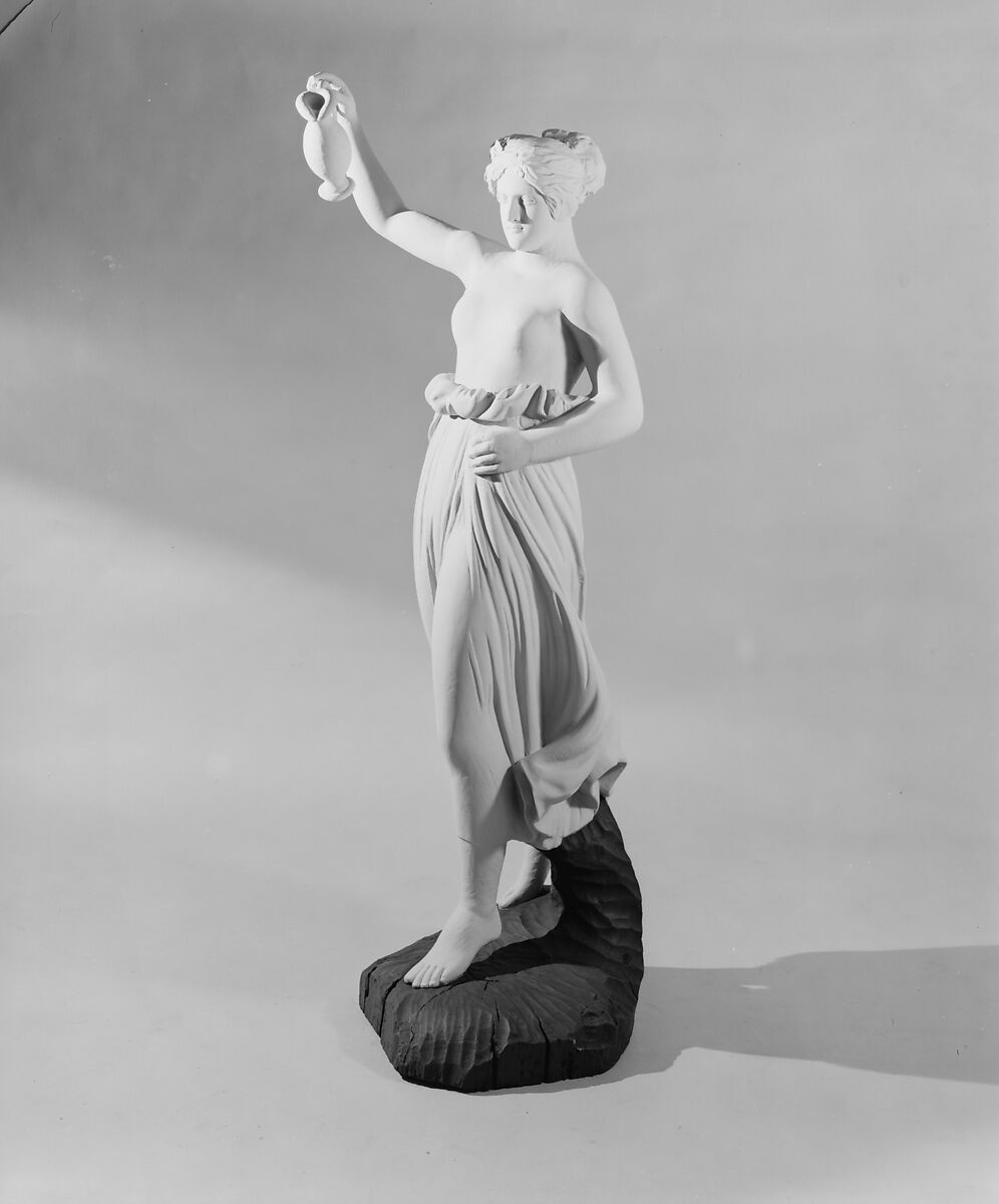 Hebe, Attributed to the workshop of Simeon Skillin (1757–1806), Painted pine, American