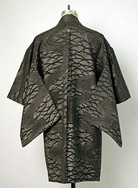 Kimono, Silk, metallic thread, Japanese