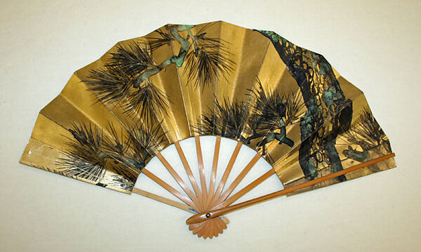 Fan, Bamboo, paper, Japanese 