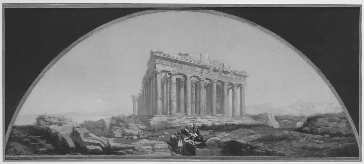 The Parthenon, Vincent G. Stiepevich (1841–after 1910), Oil on canvas, American 