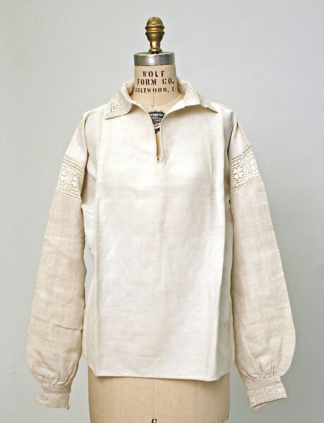 Ensemble, Mrs. Made Krastins, linen, Latvian