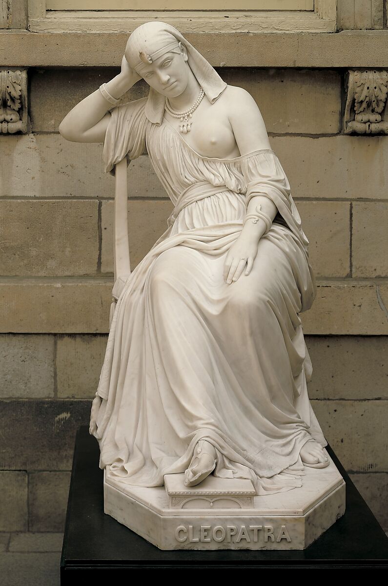 Cleopatra, William Wetmore Story (American, Boston, Massachusetts 1819–1895 Vallombrosa), Marble, American