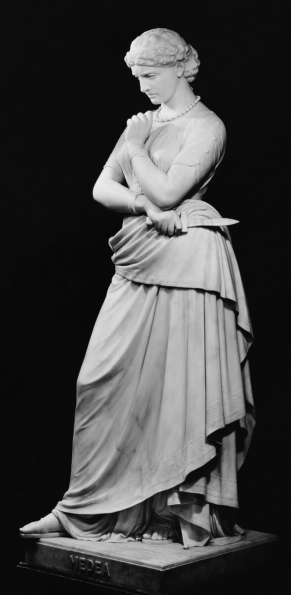 Medea, William Wetmore Story (American, Boston, Massachusetts 1819–1895 Vallombrosa), Marble, American 