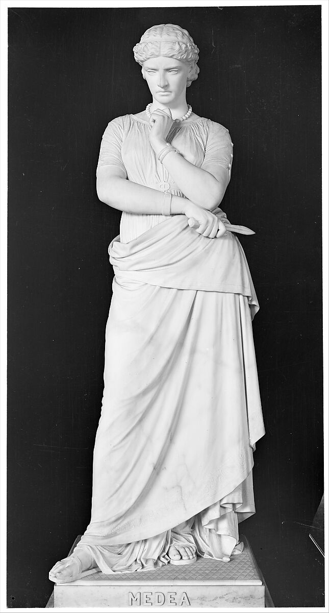 Medea, William Wetmore Story (American, Boston, Massachusetts 1819–1895 Vallombrosa), Marble, American