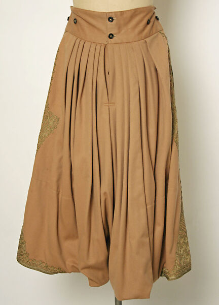 Man's Ensemble, Wool, metal wrapped thread; embroidered