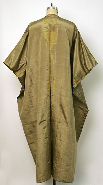 Abaya or Mashla Summer Cloak, Silk and metal-wrapped thread; tapstry weave