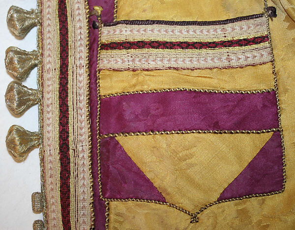 Kaftan, Silk, metal wrapped thread; embroidered
