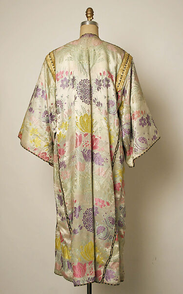 Kaftan, Silk, cotton, metal wrapped thread; brocaded