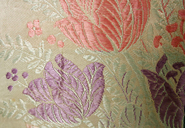 Kaftan, Silk, cotton, metal wrapped thread; brocaded