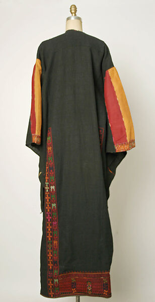 Robe, Linen, silk; embroidered