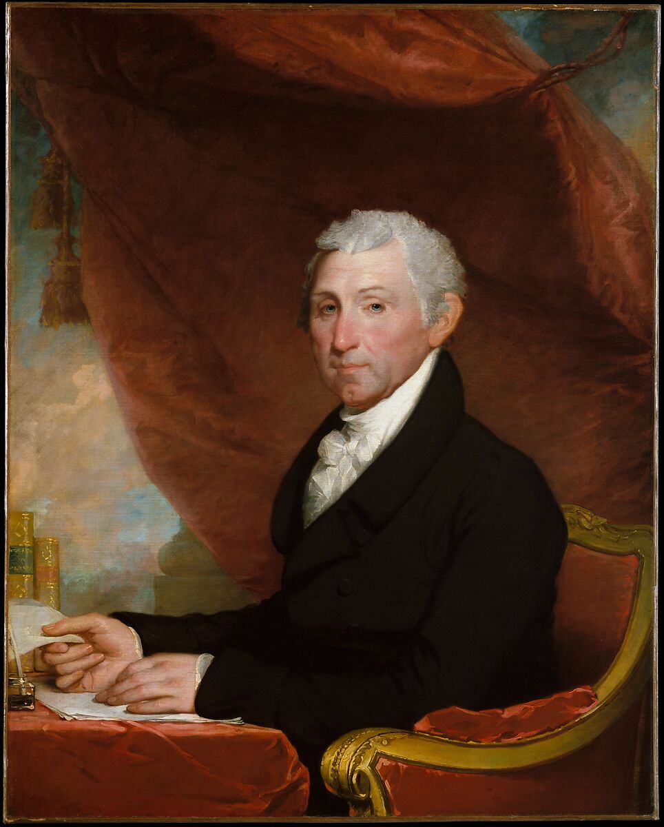 James Monroe, Gilbert Stuart (American, North Kingston, Rhode Island 1755–1828 Boston, Massachusetts), Oil on canvas, American 