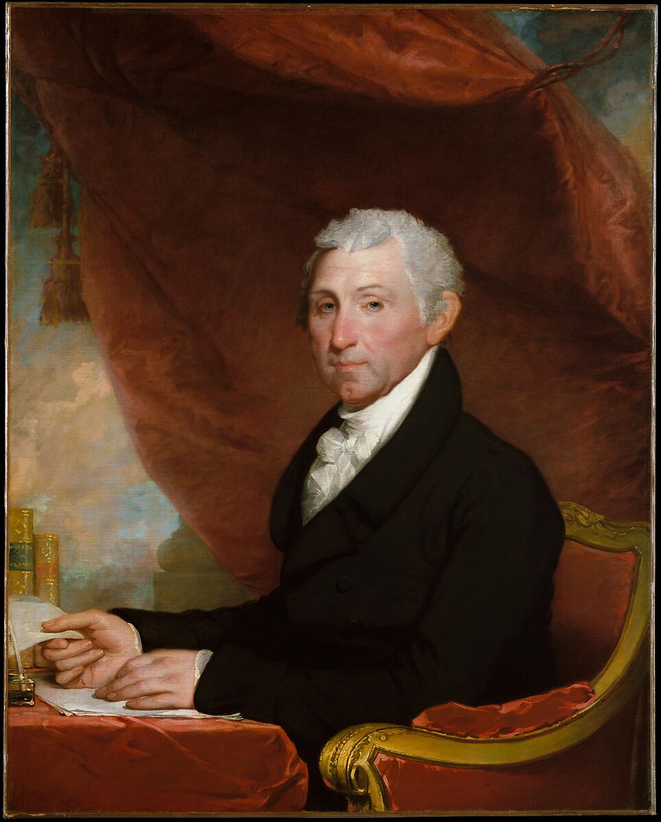 James Monroe, Gilbert Stuart  American, Oil on canvas, American