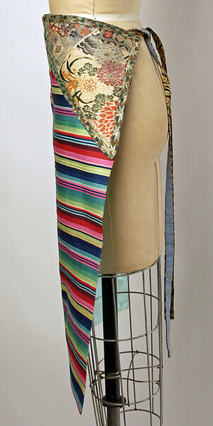 Apron, silk, metal, Tibet