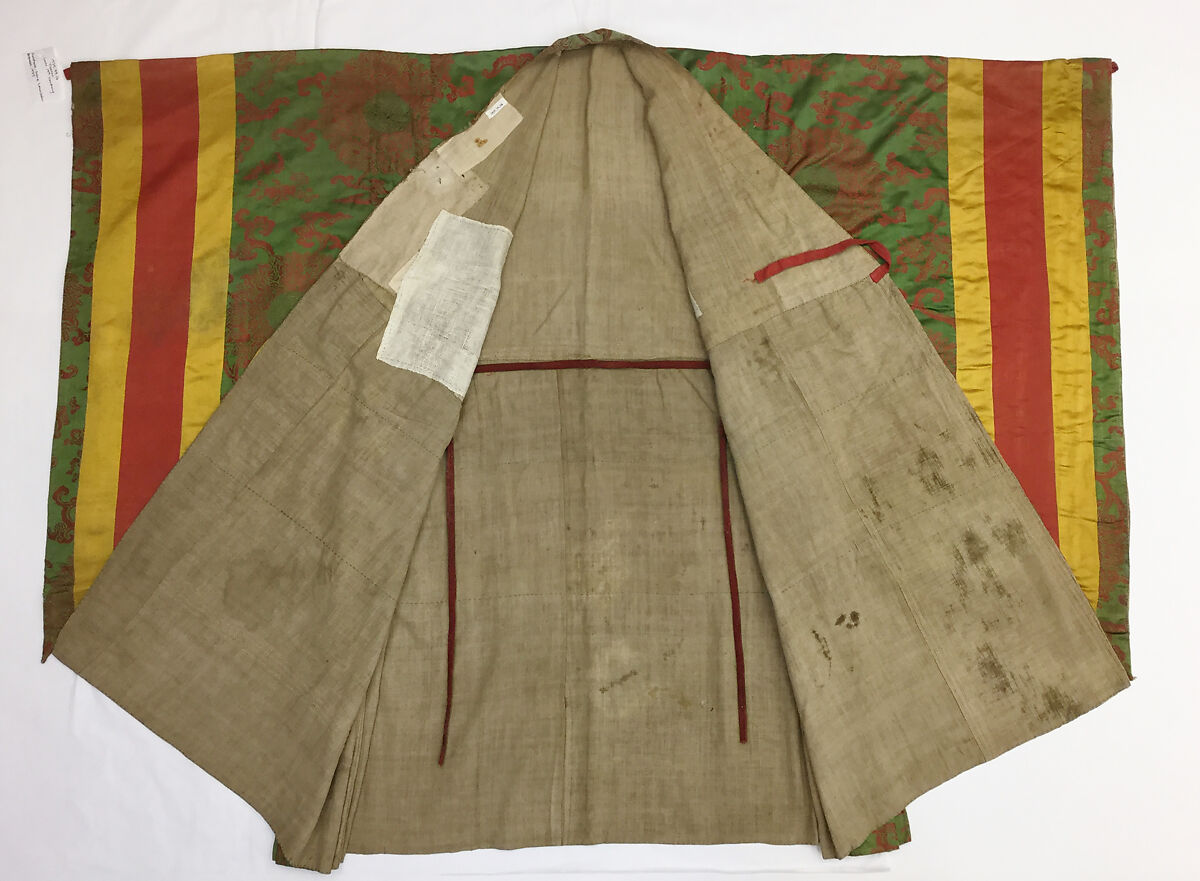 Robe, Silk, bast fiber, metal, Tibet