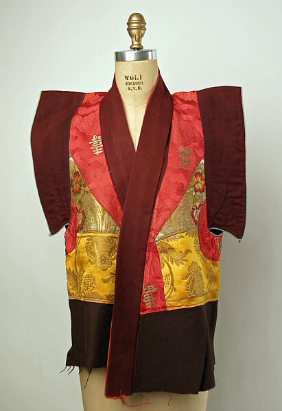 Robe, wool, silk, metal, Tibet 