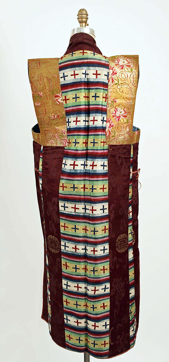Wedding robe, Silk, metal, Tibet 
