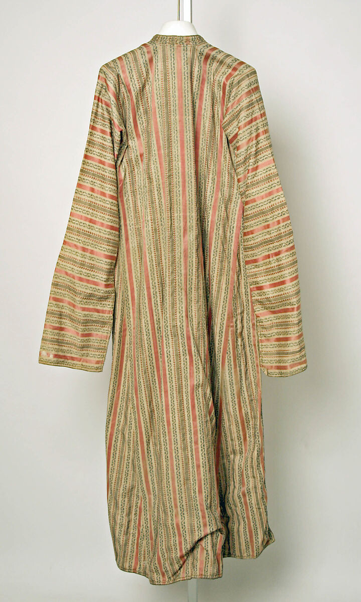 Uçetek Entari, Cotton, silk, metal wrapped thread