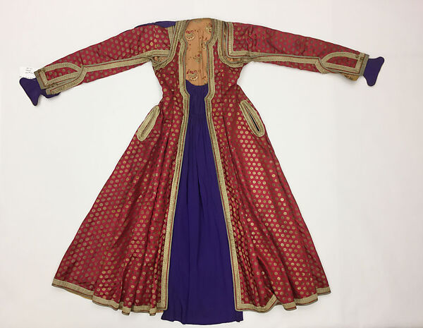 Robe, Silk, metal wrapped thread; brocaded