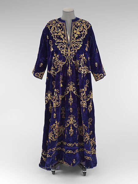 Bindalli Wedding Dress, Velvet, metal wrapped thread; embroidered 