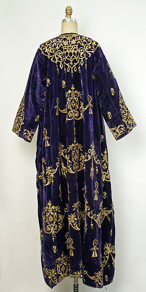 Bindalli Wedding Dress, Velvet, metal wrapped thread; embroidered