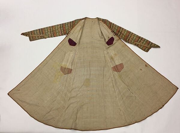 Entari, Silk, cotton, metal wrapped threads; woven