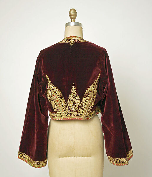Jacket, Silk, gold, cotton