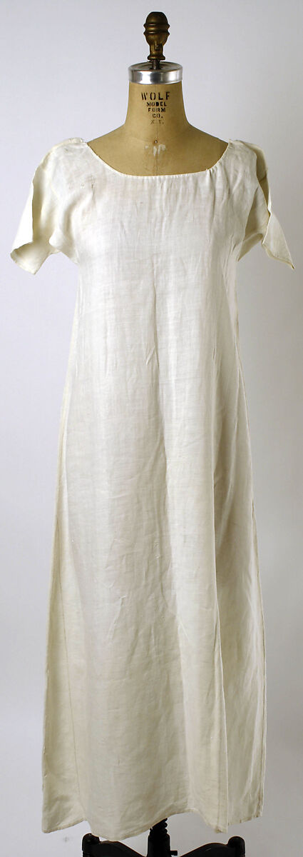 Chemise, linen, American 