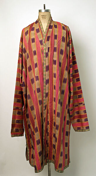 Kaftan, Liberty &amp; Co. (British, founded London, 1875), Silk; ikat woven 