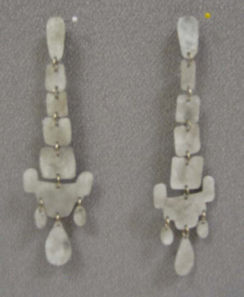 Earrings, Isaac Mizrahi (American, born 1961), a,b) aluminum, American 