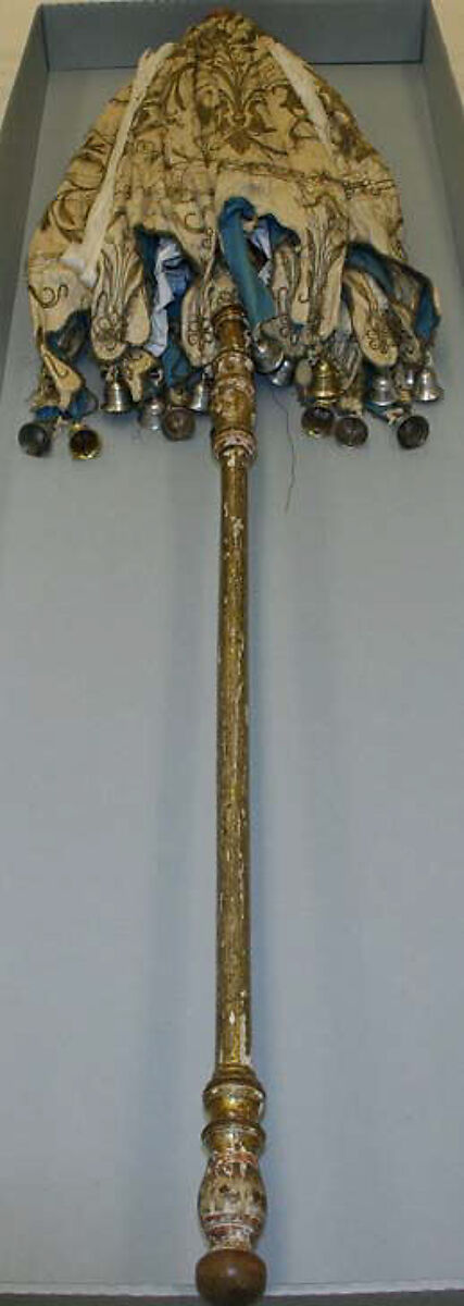 Umbrella, silk, cotton, metal, wood, Italian