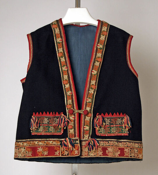 Ensemble, wool, silk, European, Eastern