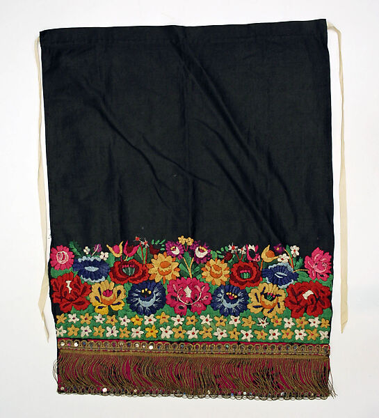 Ensemble, cotton, wool, Hungarian