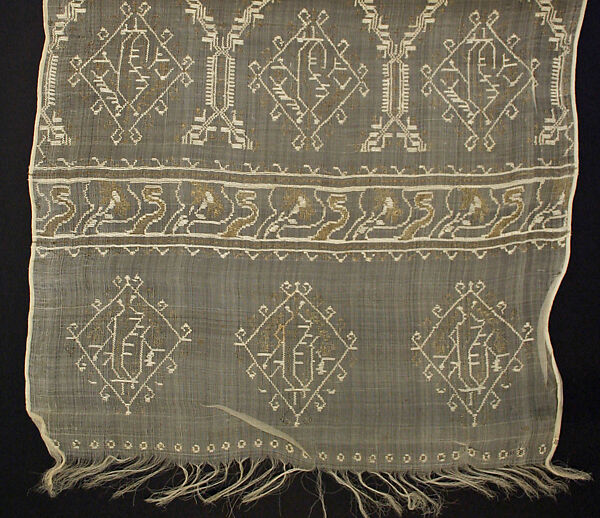 Wedding ensemble, cotton, Romanian