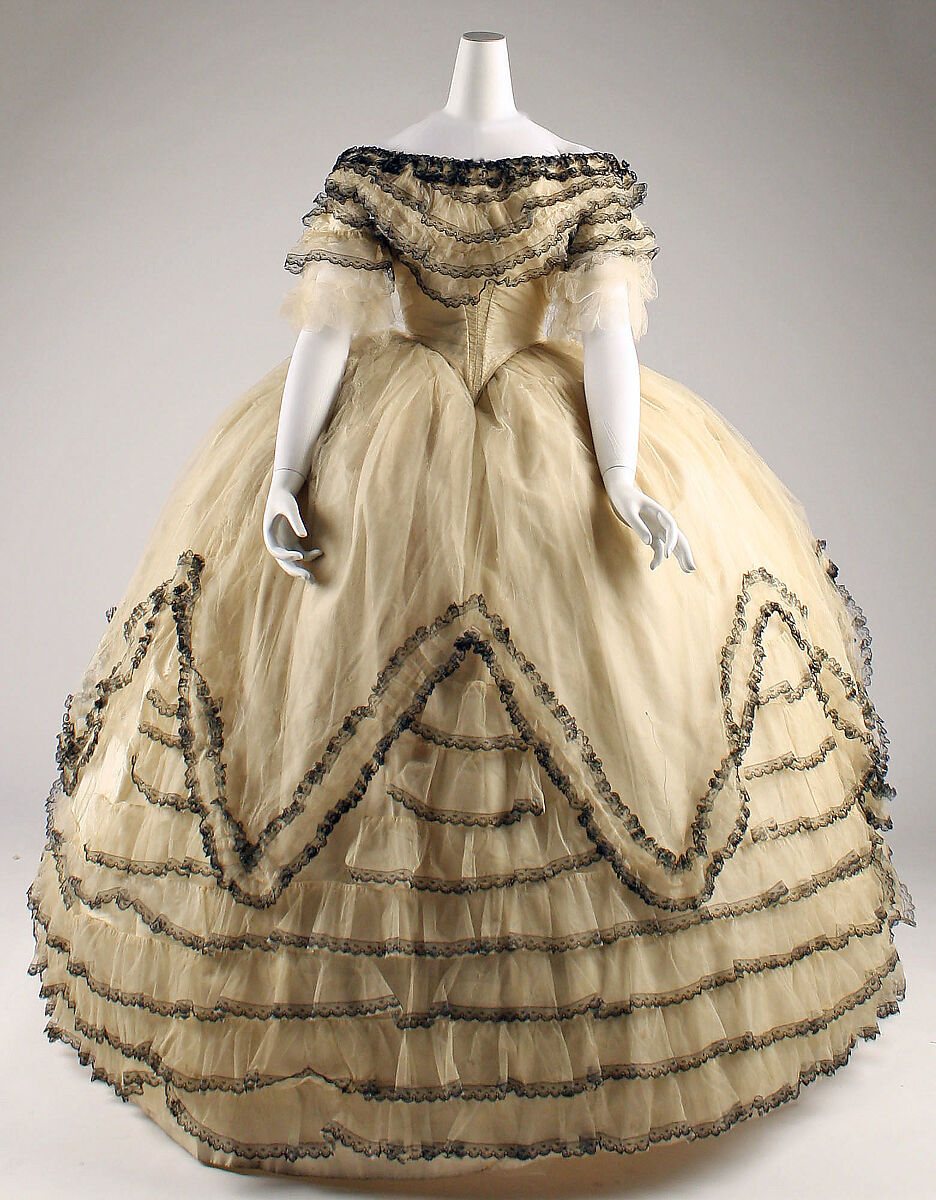 Ball gown, silk, American or European 