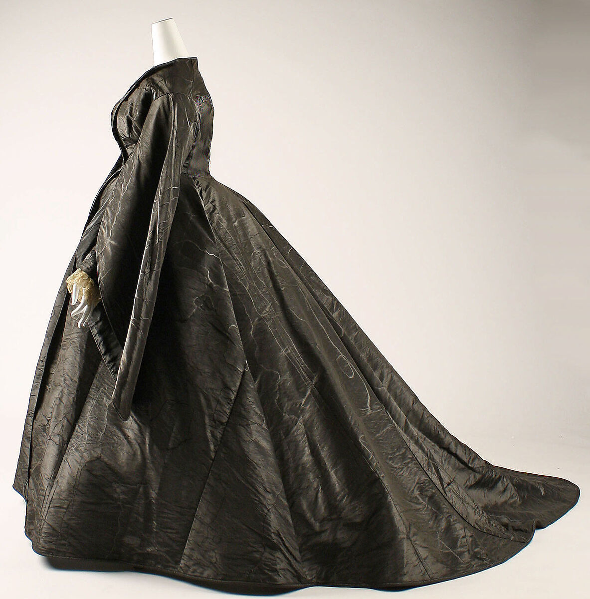 Dress, silk, cotton, American