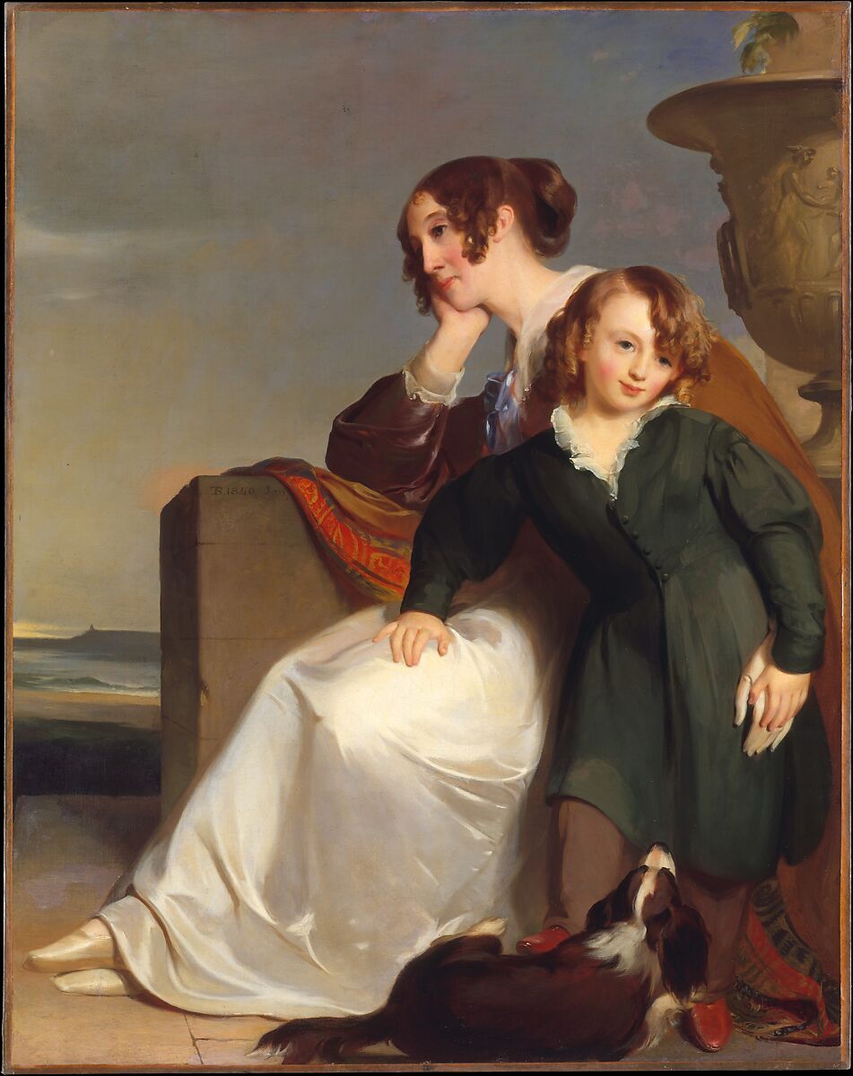 Mother and Son, Thomas Sully (American, Horncastle, Lincolnshire 1783–1872 Philadelphia, Pennsylvania), Oil on canvas, American 