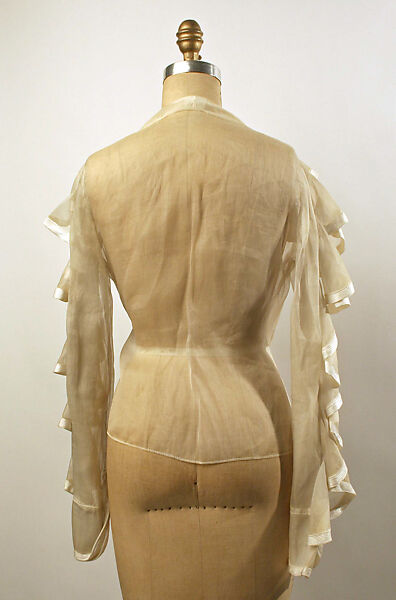 Blouse, Ossie Clark (British, Oswaldtwistle 1942–1996 London), cotton, silk, British