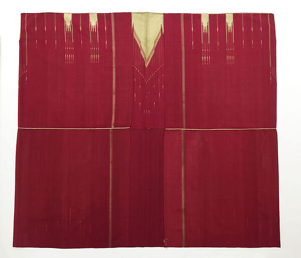 Abaya Cloak, Silk, cotton, metal wrapped thread