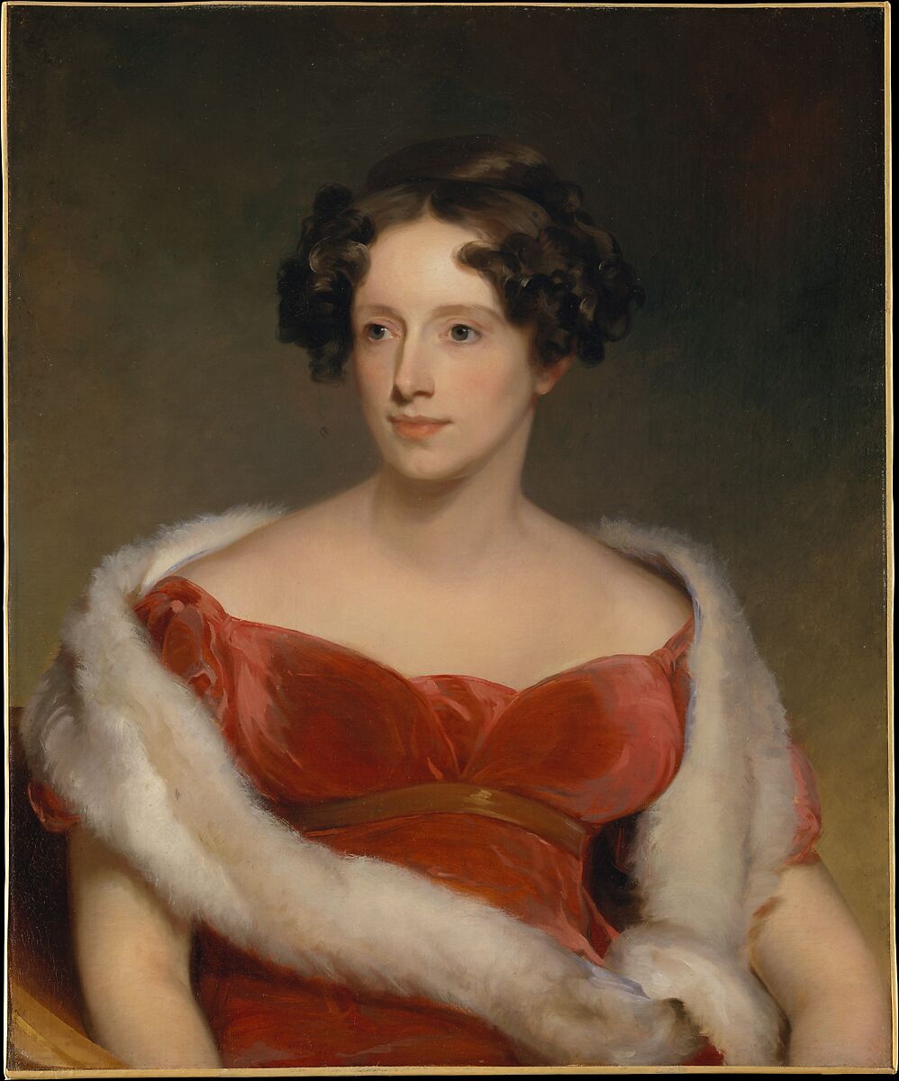 Mrs. John Biddle (Eliza Falconer Bradish), Thomas Sully (American, Horncastle, Lincolnshire 1783–1872 Philadelphia, Pennsylvania), Oil on canvas, American 
