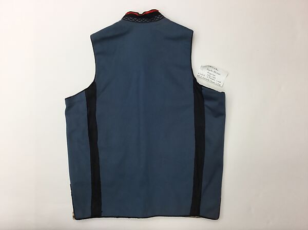 Men's Ensemble (Jacket, Vest, Trousers), Wool, silk, and metal wrapped thread