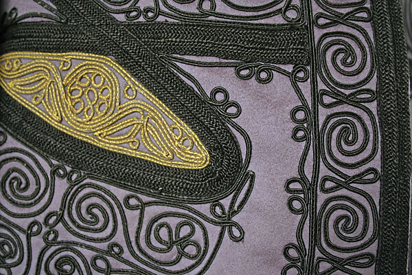 Men's Ensemble (Jacket, Vest, Trousers), Wool, silk, and metal wrapped thread