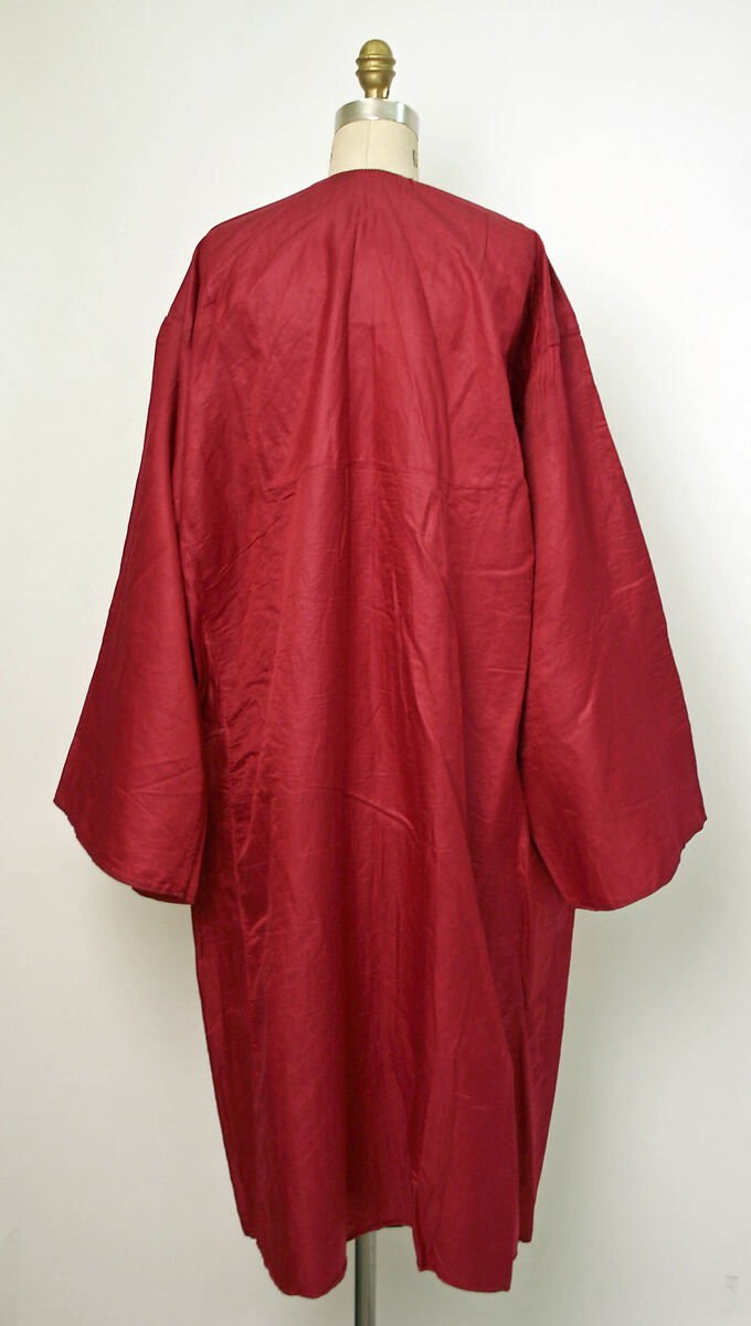 Robe, Cotton, metal wrapped thread; embroidered
