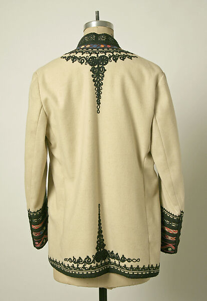 Coat, wool, silk, Romanian